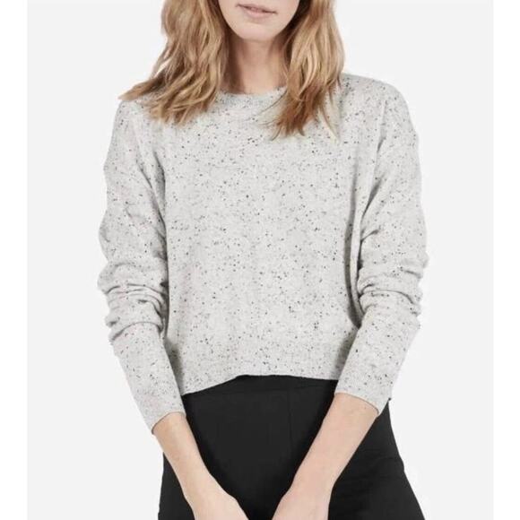 Everlane Sweaters - Everlane The Grade A Cashmere Sweater Gray Speckled Crew Neck Pullover Size S